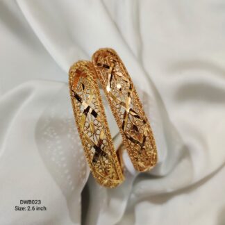  Intricately Designed Gold Bangles Set" |A Timeless Symbol of Elegance and Grace (DWB023) | SBC )